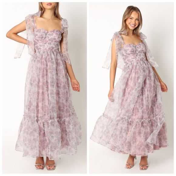 Petal & Pup Pink Floral Midi Dress - Picture 6 of 11